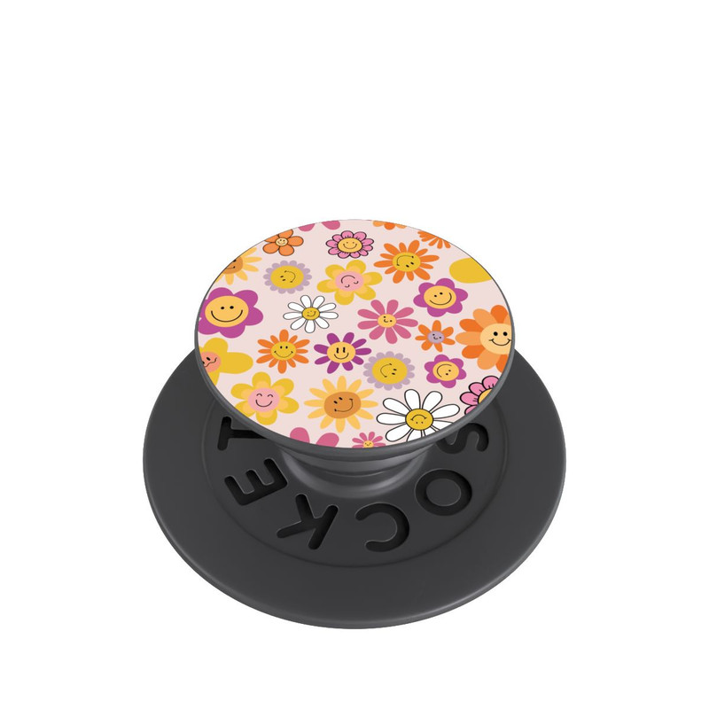  PopGrip Smiles Pink Flowers