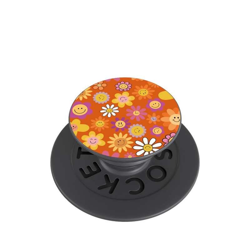  PopGrip Smiles Orange Flowers