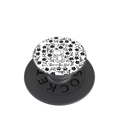  PopGrip Snoopy schwarz und weiß This Is The Life