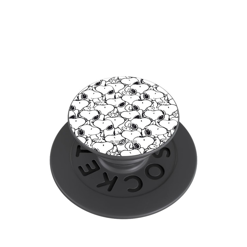  PopGrip Snoopy Pattern Noir & Blanc