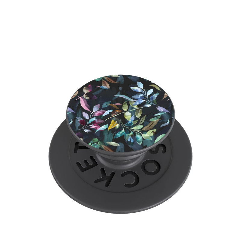  PopGrip Mystische Aquarellblätter schwarz