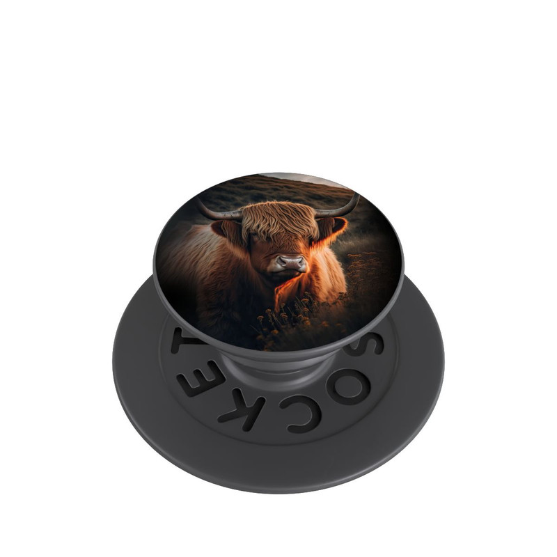  PopGrip Vache Highland avec de grandes cornes avec IA