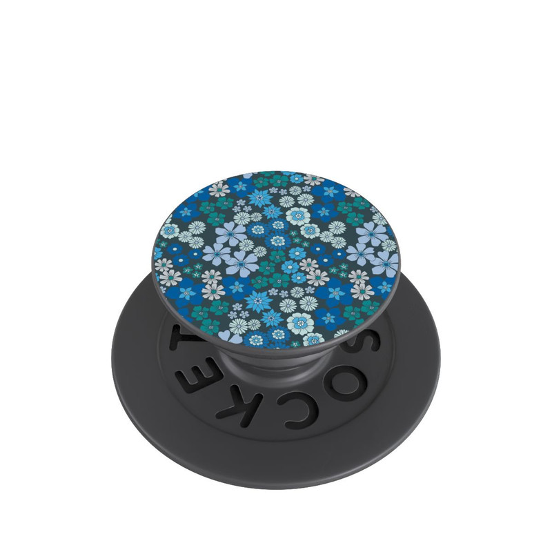  PopGrip Fleurs bleues DeinDesign