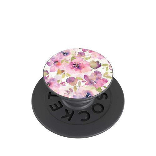  PopGrip Tapete mit rosa Blumen