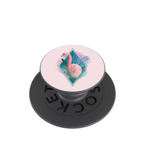  PopGrip Tropical Leaves Flamingo