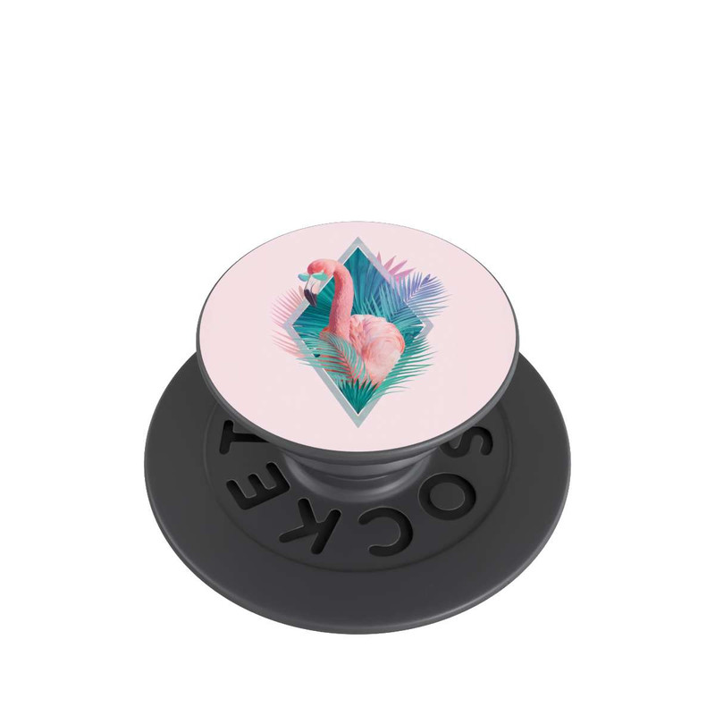  PopGrip Tropical Leaves Flamingo