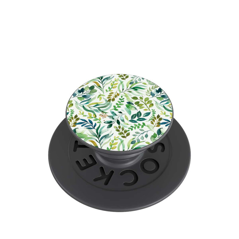  PopGrip Watercolor Palms Leaves Botanical Green
