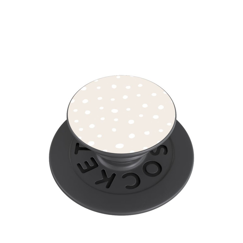  PopGrip Motif à Pois Beiges et Blancs