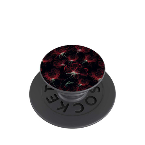  PopGrip Tapete mit roten Blumen