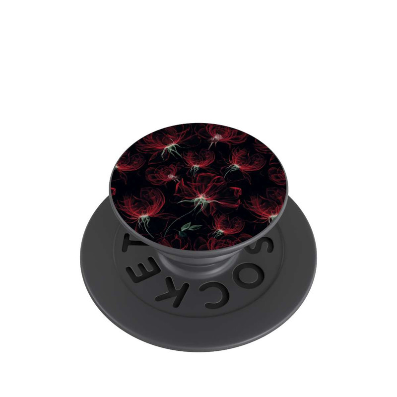  PopGrip Tapete mit roten Blumen