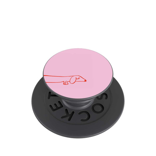  PopGrip Dachshund Illustration Pink
