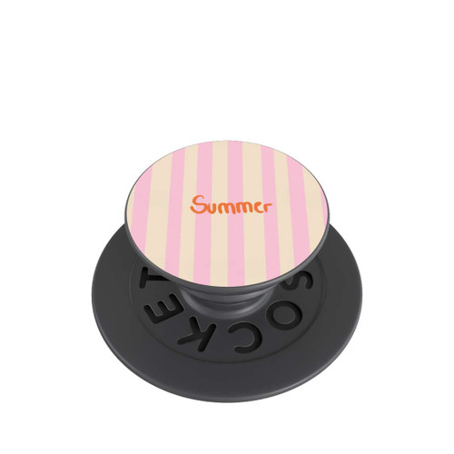  PopGrip Summer- Rosa und Orange Streifen Hintergrund
