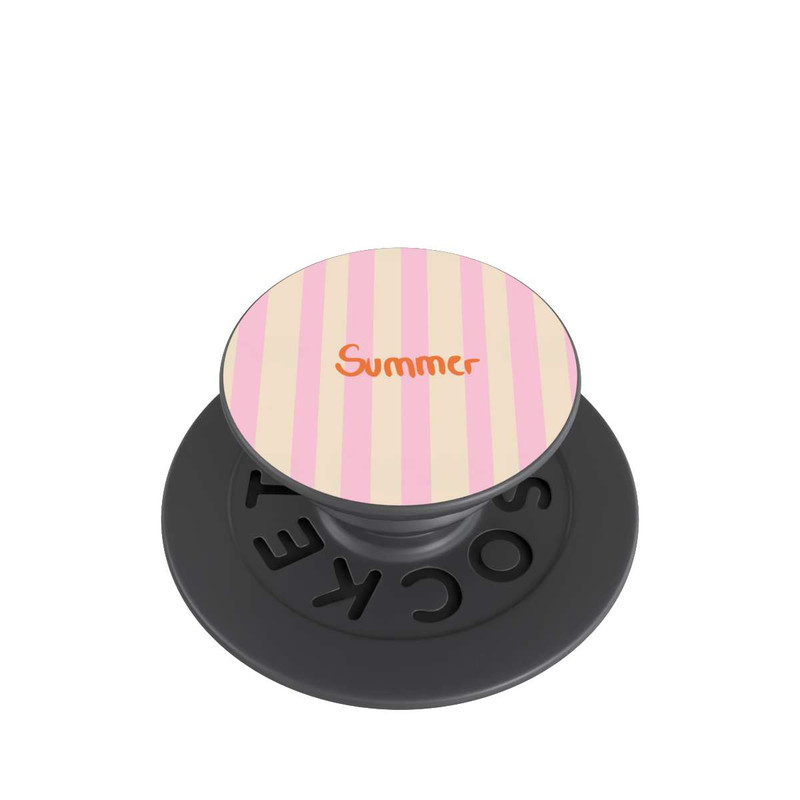  PopGrip Summer Pink And Orange Stripes