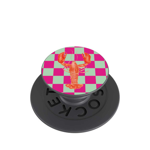  PopGrip Pink Checkers Lobster