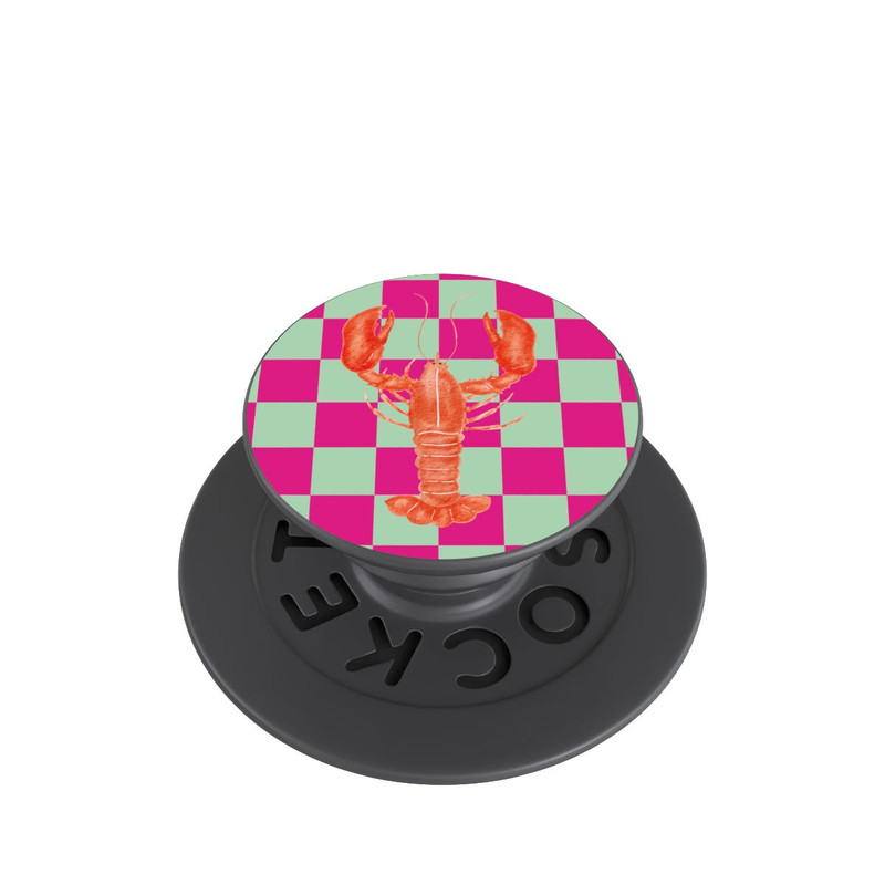  PopGrip Pink Checkers Lobster