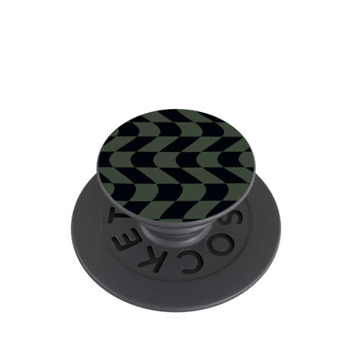  PopGrip Checked Pattern Green Black