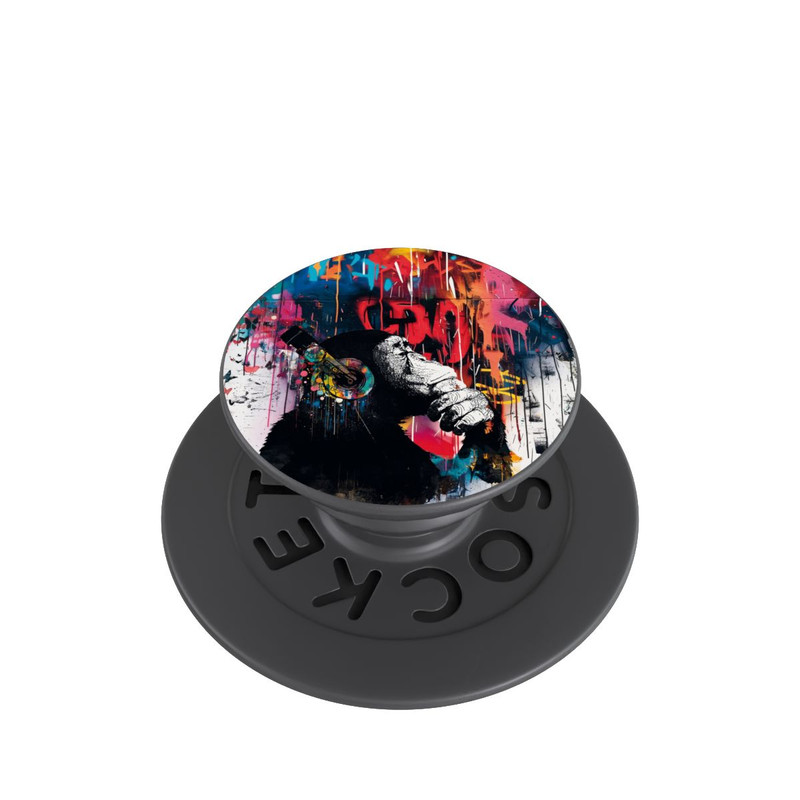  PopGrip Chimp Blue Streetart