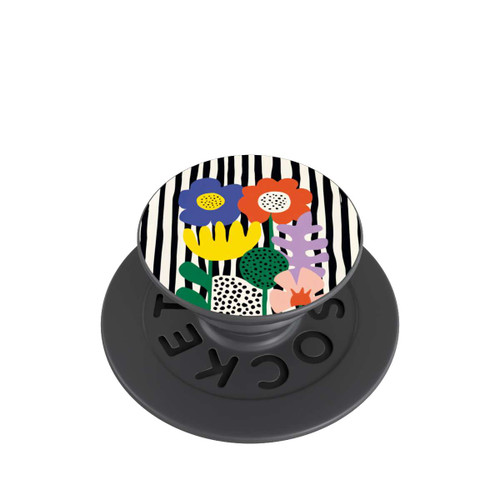  PopGrip Flowers Striped Background