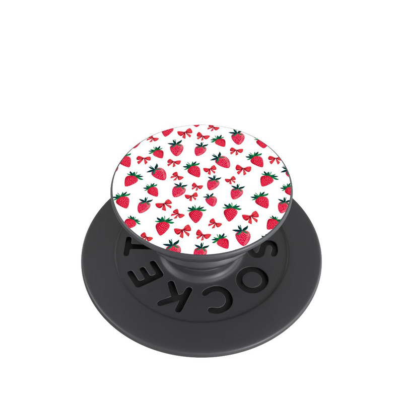  PopGrip Strawberry Ribbon Pattern Red