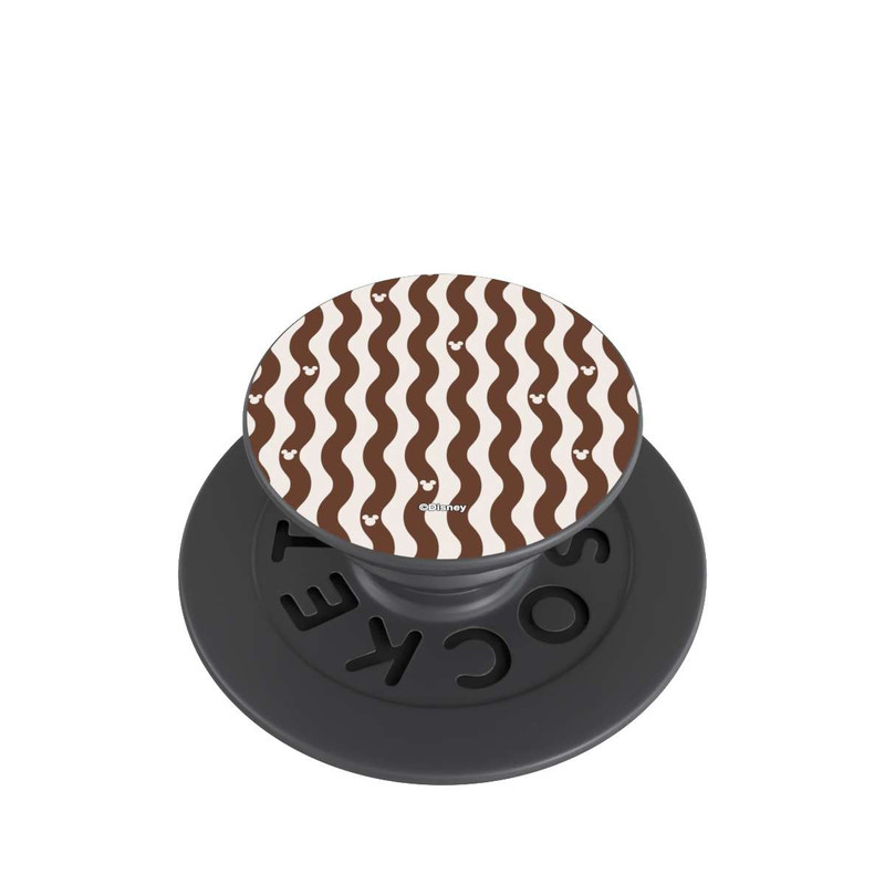  PopGrip Mickey Mouse Brown Pattern Waves
