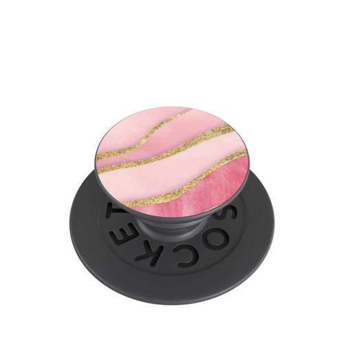  PopGrip Pink Marble Goldprint Stripes