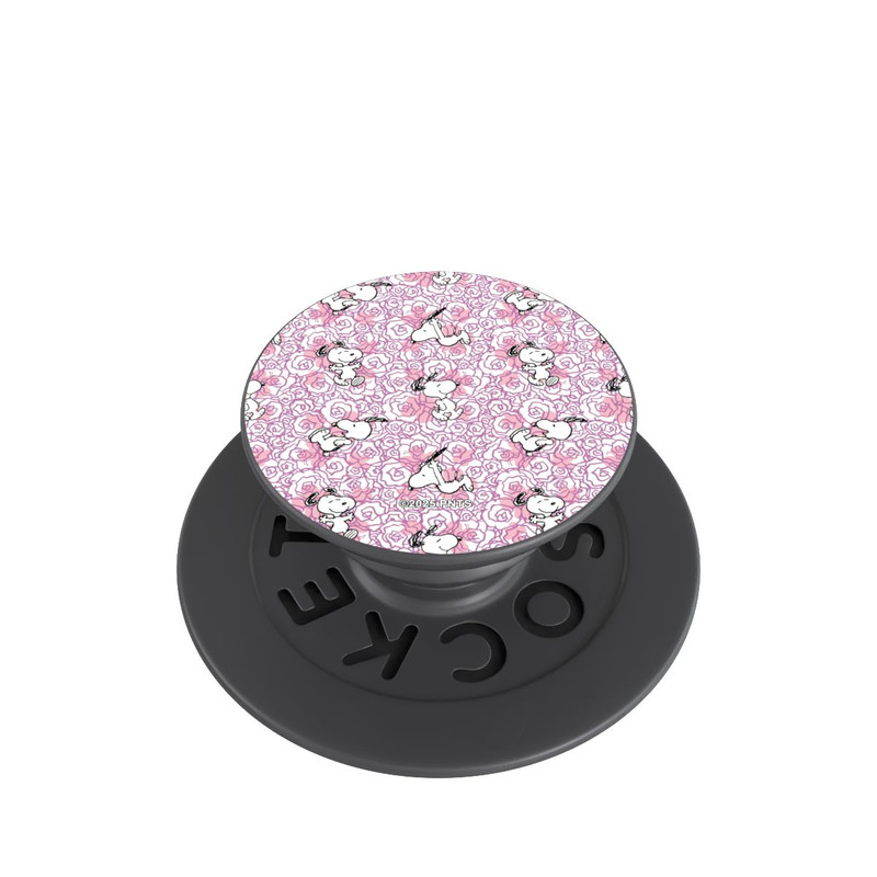  PopGrip Peanuts Pink Roses Pattern
