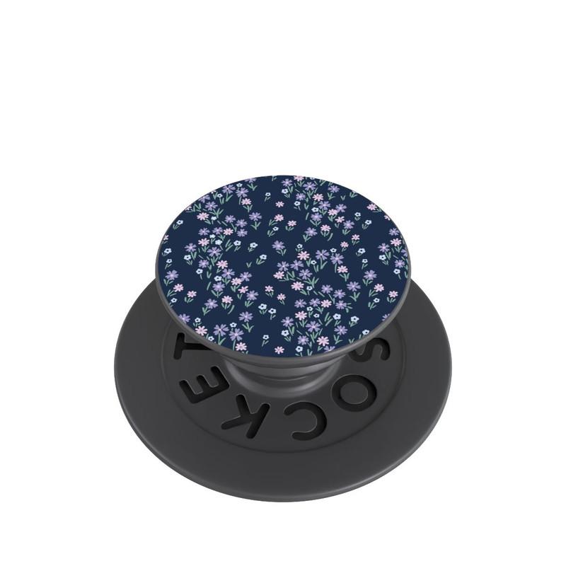 PopGrip Dark Blue Floral Theme