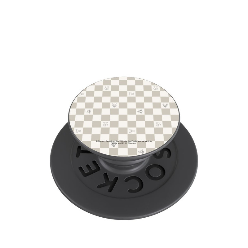  PopGrip Winnie l'Ourson Beige à Carreaux