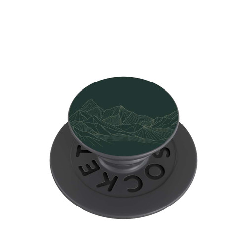  PopGrip Dessin Au Trait De Montagne Vert